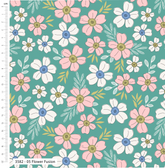 Tissu Secret Garden de The Craft Cotton Co., 100 % coton, imprimé, 45 x 55 cm de large, lot de 5 Fat Quarters pour quilting, patchwork, couture et décoration d'intérieur.